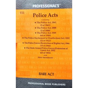 Professional's Police Acts (containing 6 Acts) Bare Act 2022
